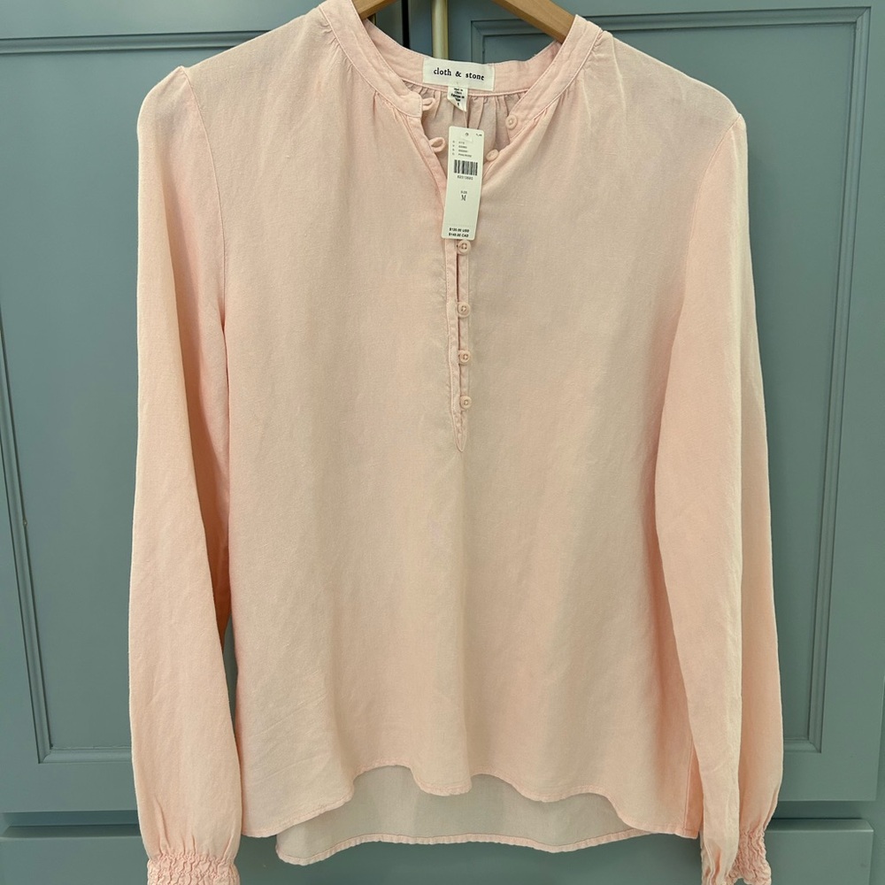 Anthropologie Cloth and Stone Linen Blouse
